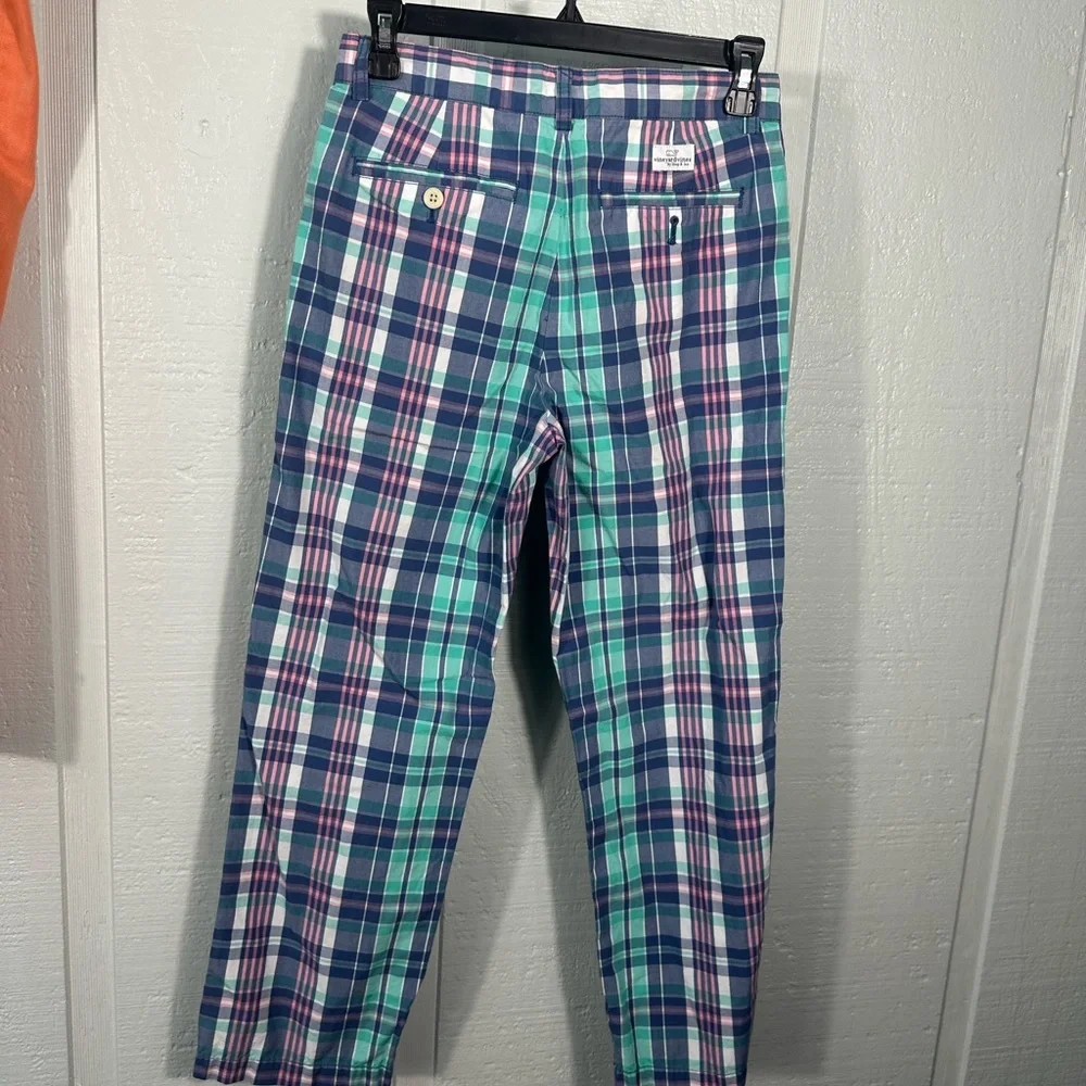 Vineyard Vines Boys Seaway Plaid Club Pants Size 14 EUC - Picture 5 of 10